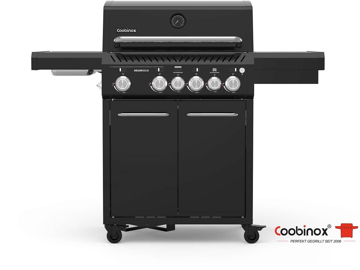 Coobinox SEARIOUS BLACK Gasgrill mit Seiten- & Heckbrenner