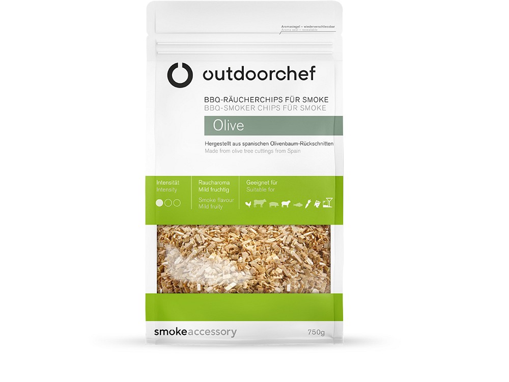 OUTDOORCHEF Räucherchips für Smoke, Olive