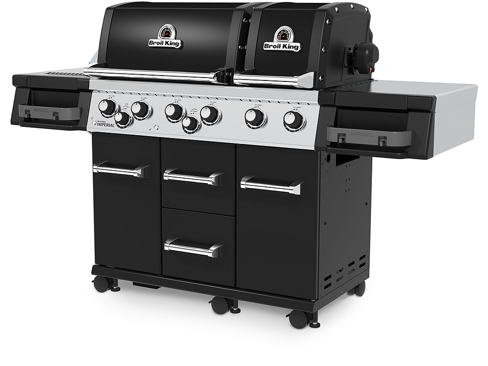 Broil King IMPERIAL™ 690 XL PRO Black IR inkl. Infrarot Seitenbrenner und Drehspieß