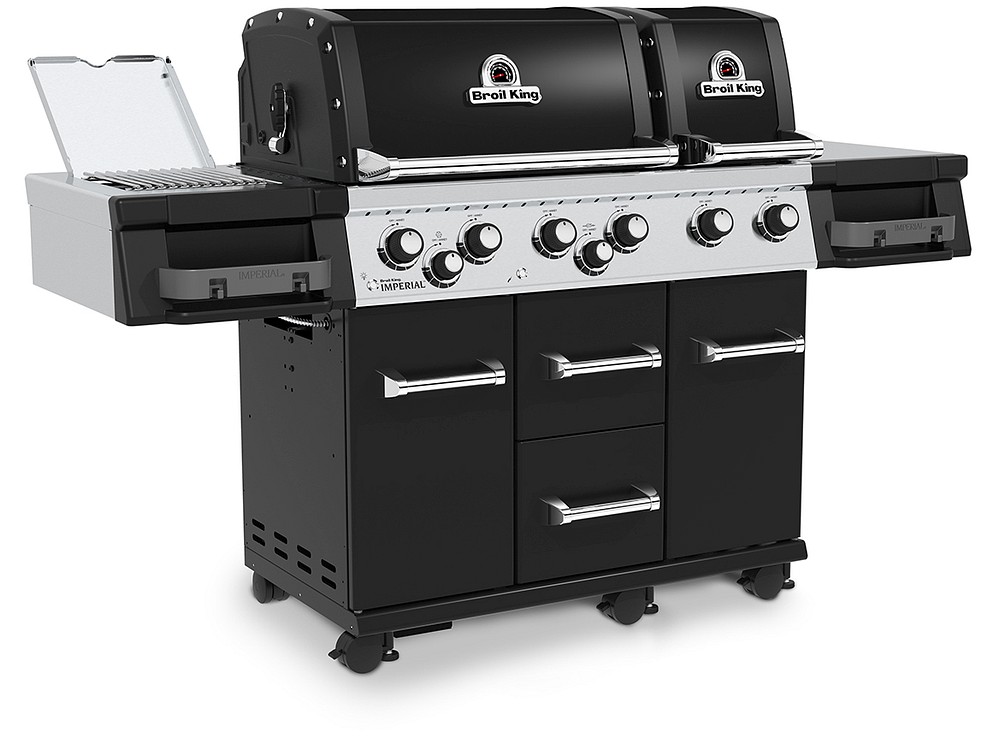 Broil King IMPERIAL™ 690 XL PRO Black IR inkl. Infrarot Seitenbrenner und Drehspieß