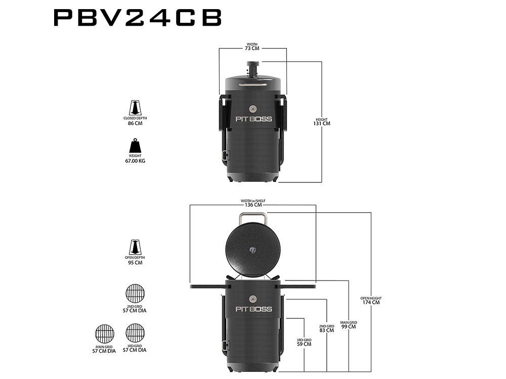 Pit Boss Champion Holzkohle Barrel Smoker