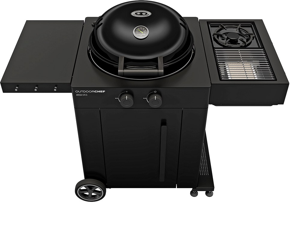 OUTDOORCHEF AROSA 570 G EVO PLUS BLACK inkl. Cooking Blazing Zone