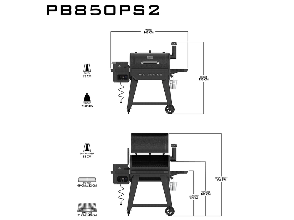 Pit Boss PRO 850 Navigator Pelletgrill