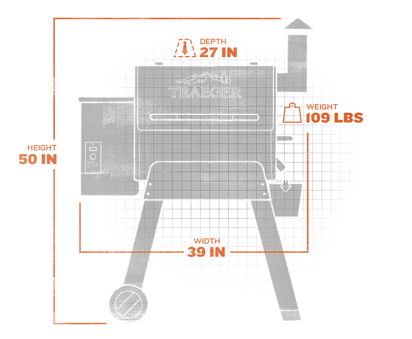 Traeger Pelletgrill Pro D2 575 Schwarz