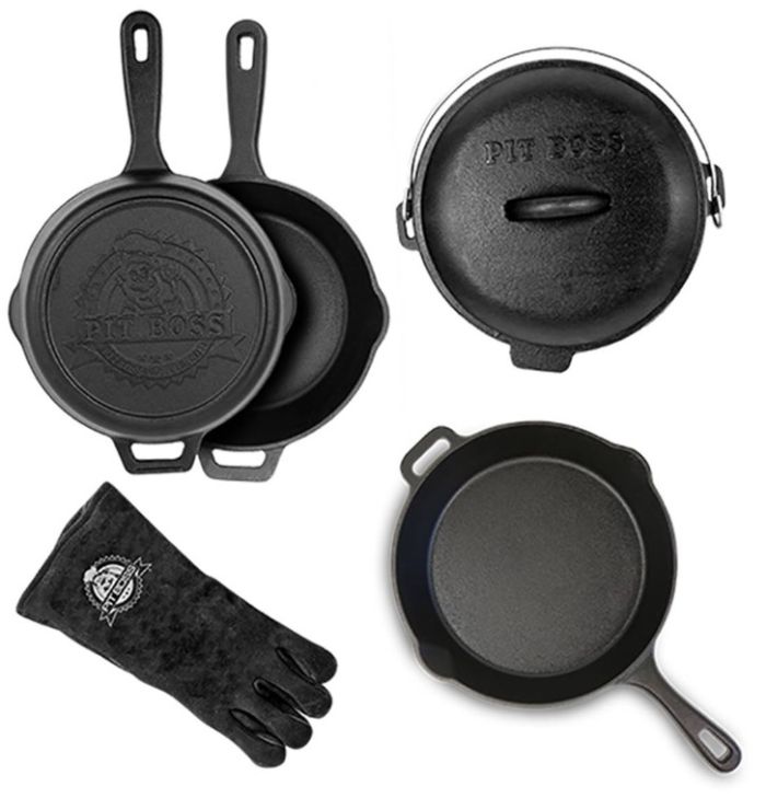 Pit Boss 6tlg. Gusseisen Starter Kit Dutch Oven