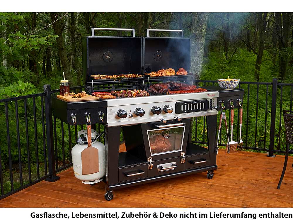 Pit Boss Memphis Ultimate Combo 4-in-1 Gas, Holzkohle & Elektrischer Smoker