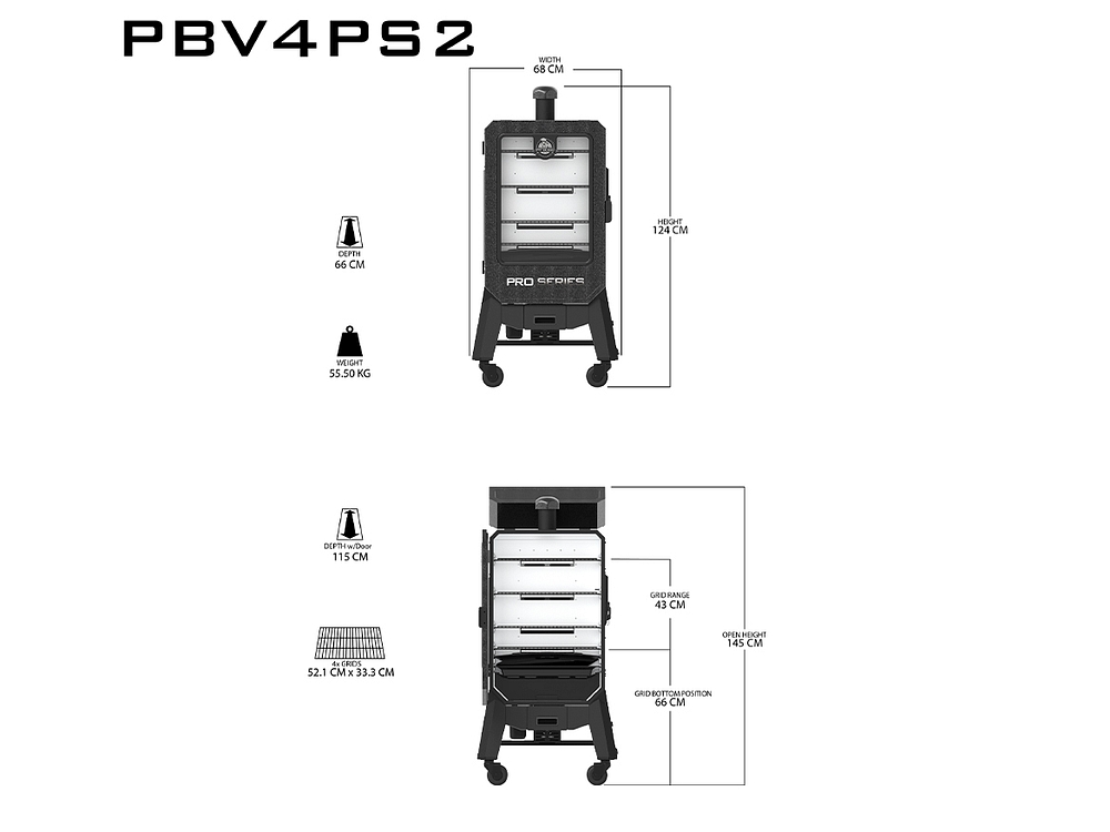 Pit Boss PRO V4P Vertical Pellet Smoker