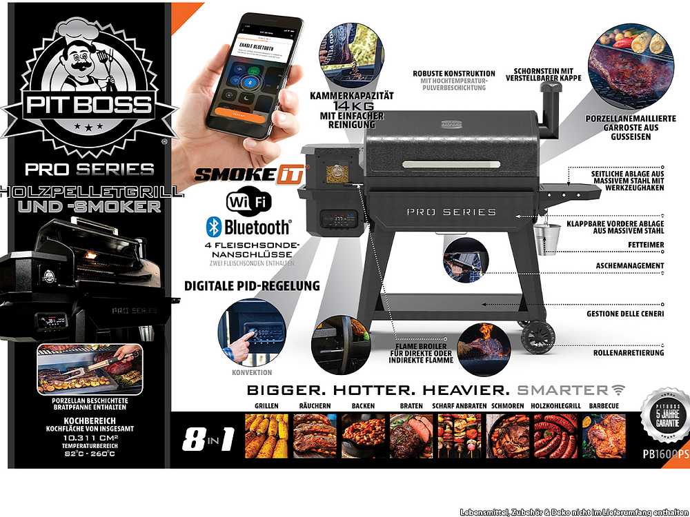 Pit Boss PRO 1600 Navigator Pelletgrill