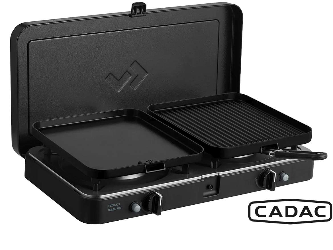 Cadac Camping Gaskocher 2-Cook 3 Turbo FFD Deluxe 30mbar 