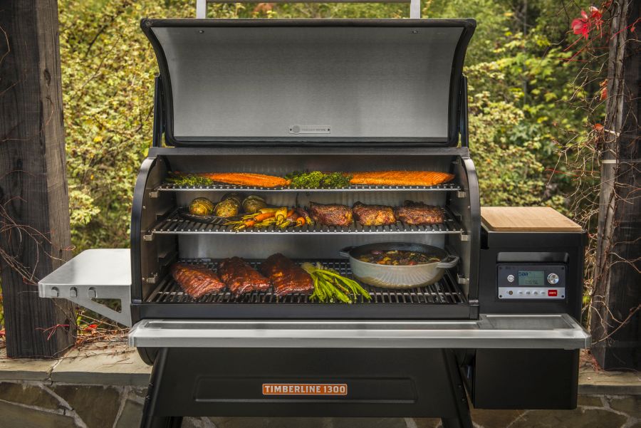 Traeger Pelletgrill Timberline D2 1300 Schwarz Aussteller