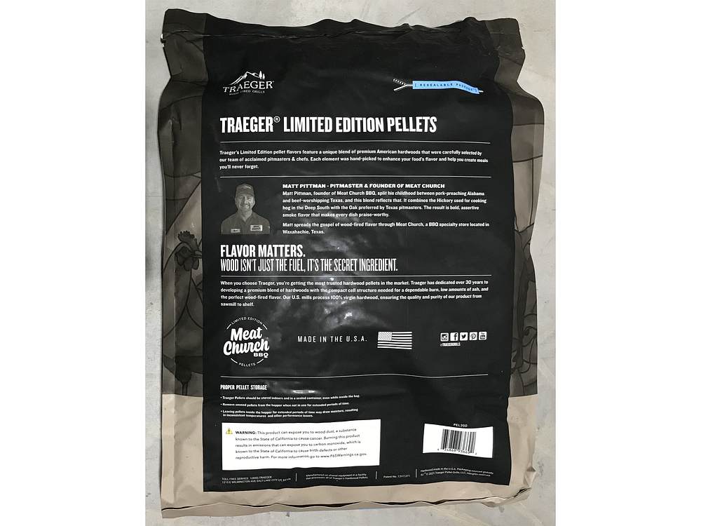 Traeger Hartholz Pellets Meat Church 8 kg