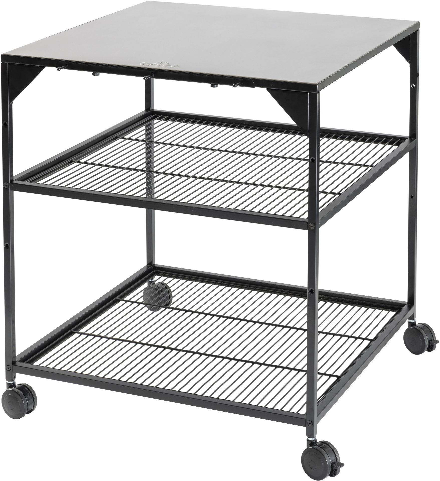 Witt Pizza-Tisch XL mit 4 feststellbaren Rädern Modultisch 80x80x90 cm
