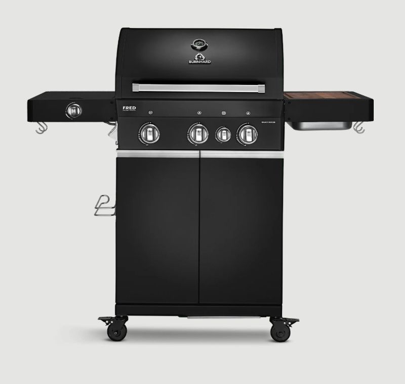 Burnhard FRED Deluxe Gasgrill 3-Brenner (Black)
