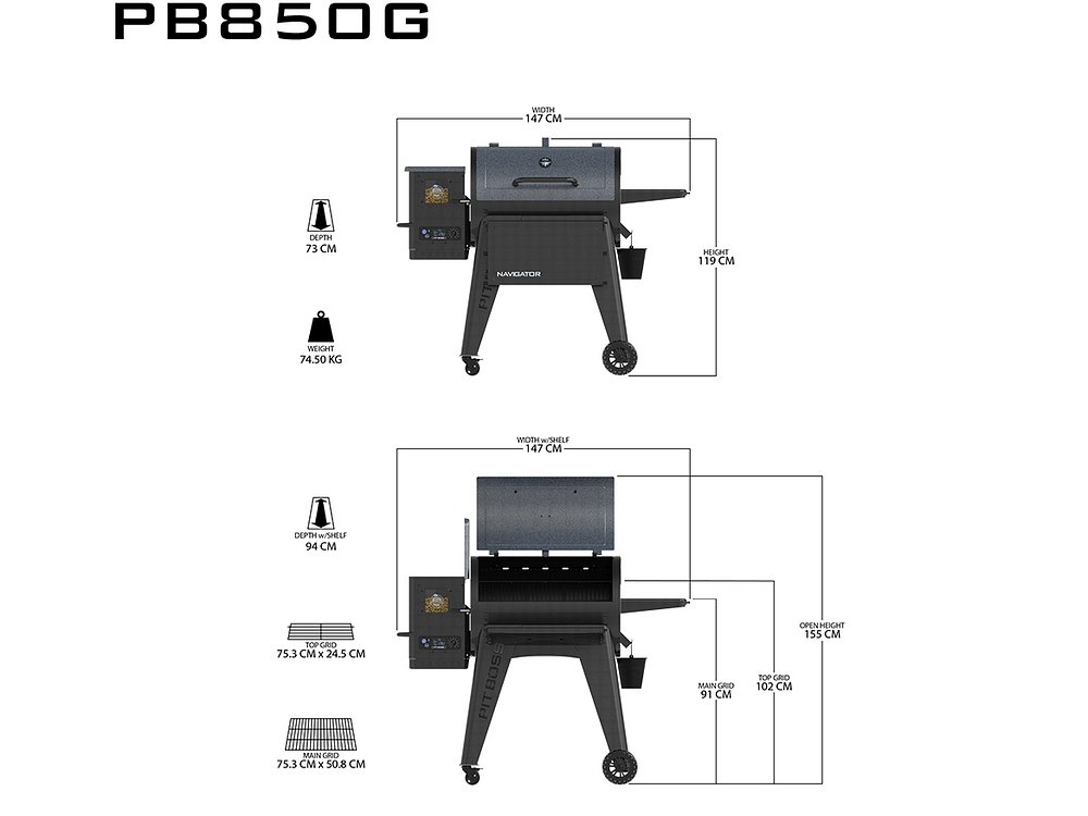 Pit Boss 850 Navigator