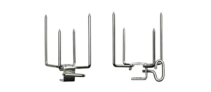 Napoleon Fleischgabelset für Grillspieß Spießkrallen Spießgabeln