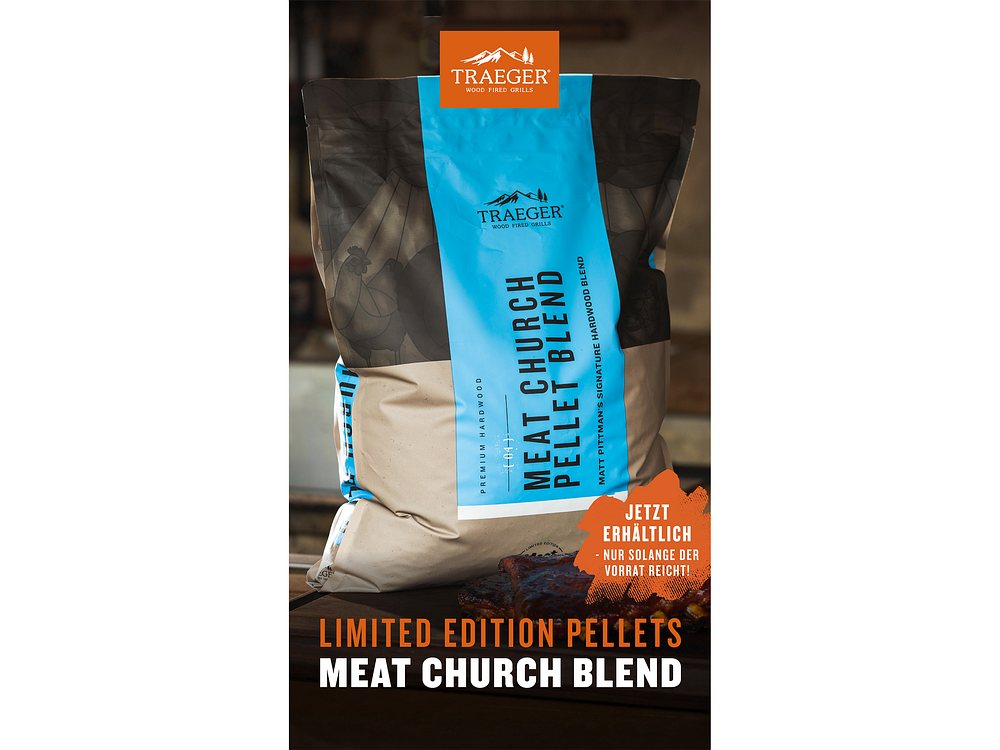 Traeger Hartholz Pellets Meat Church 8 kg