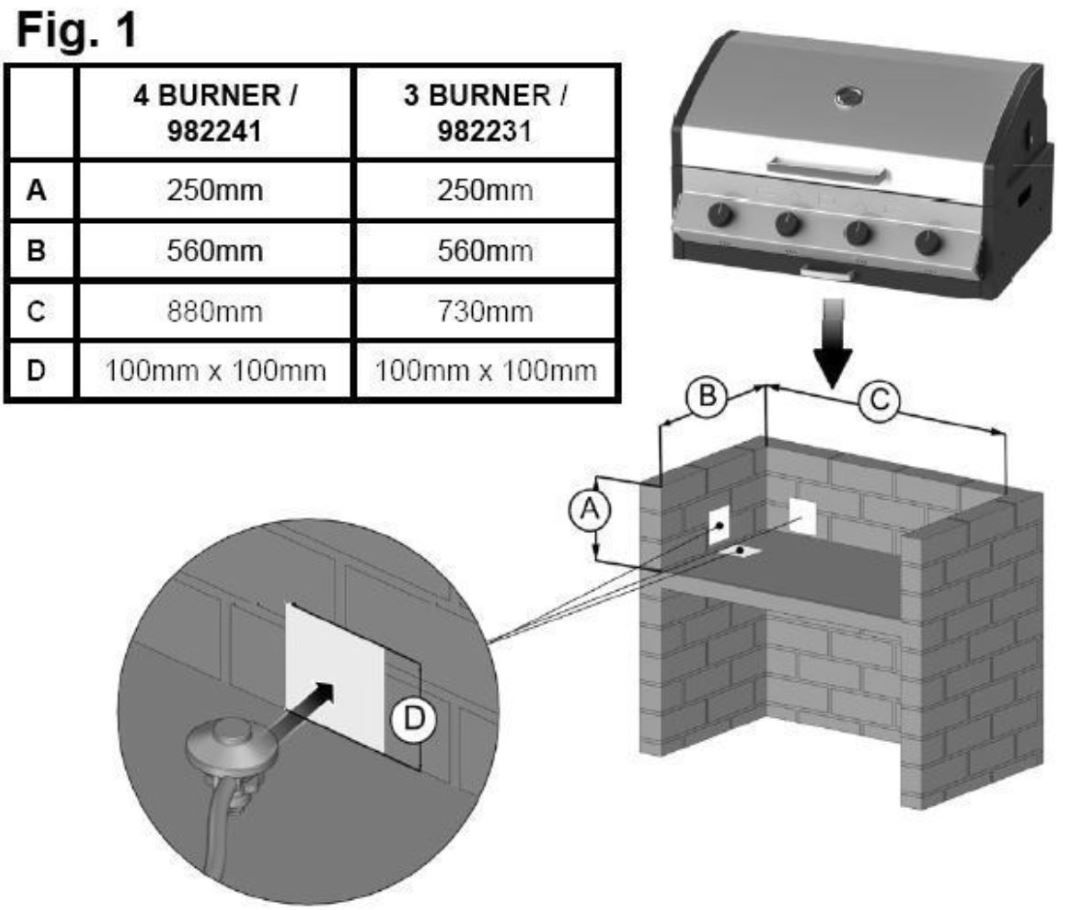 Cadac BUILT-IN MERIDIAN 4B