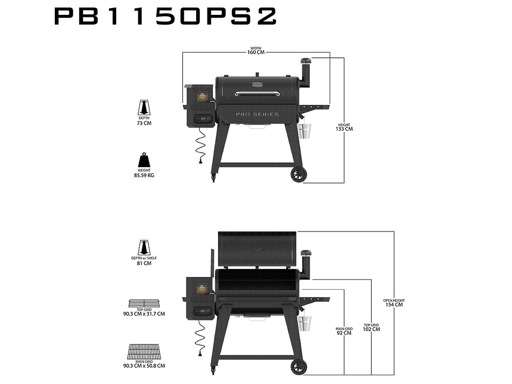 Pit Boss PRO 1150 Navigator Pelletgrill