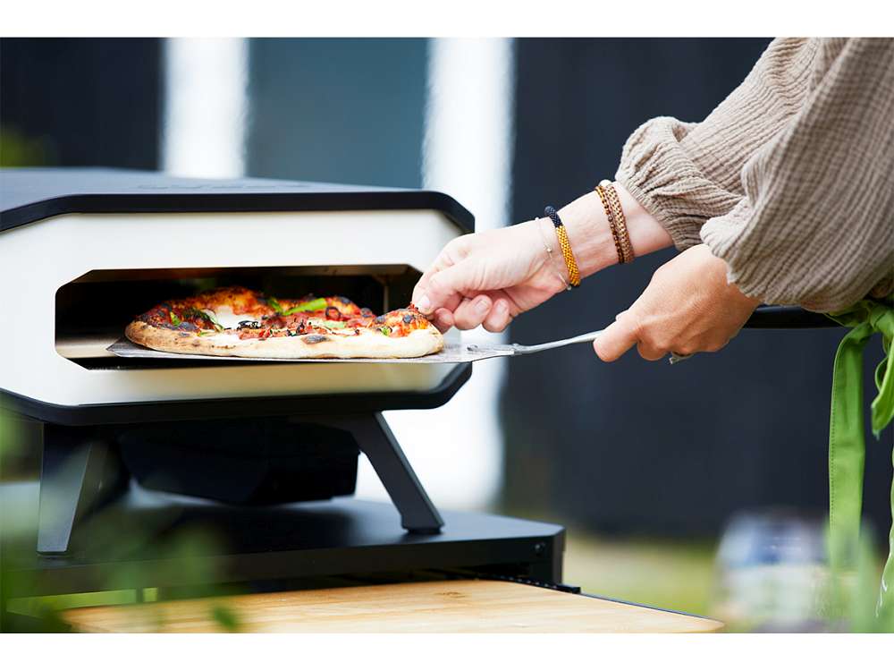 Cozze Pizzaofen elektrisch 13" inkl. Hitzeschild & Pizzastein (34 cm)