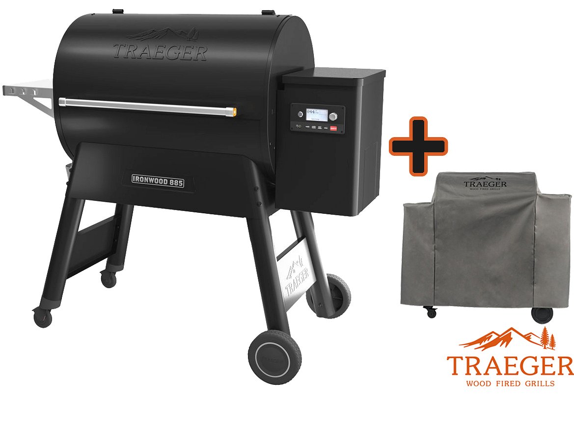 Traeger Pelletgrill Ironwood D2 885 Schwarz