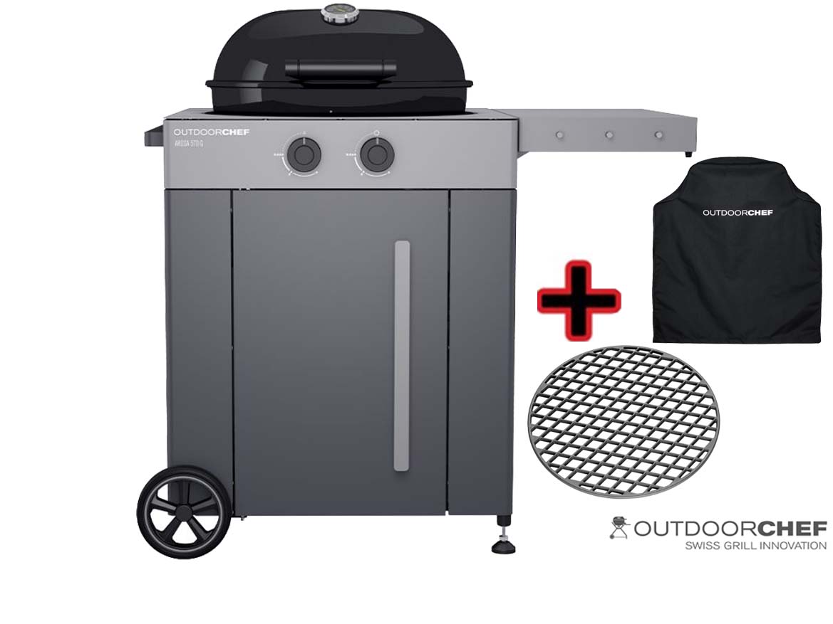 OUTDOORCHEF AROSA 570 G GREY STEEL – Premium Edition