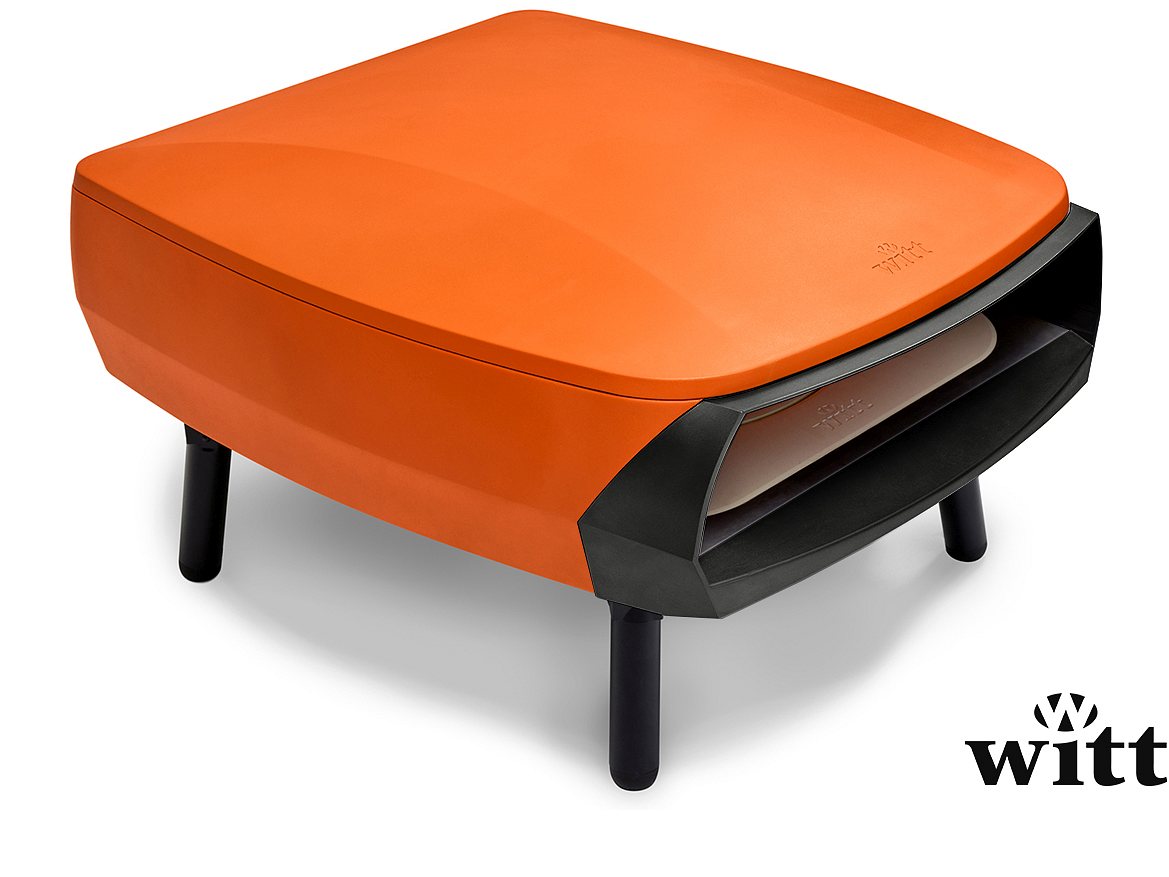 Witt Gas Pizzaofen Etna Rotante orange mit rotierendem Stein (16")