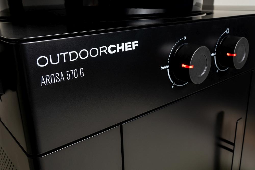 OUTDOORCHEF AROSA 570 G EVO PLUS BLACK inkl. Cooking Blazing Zone