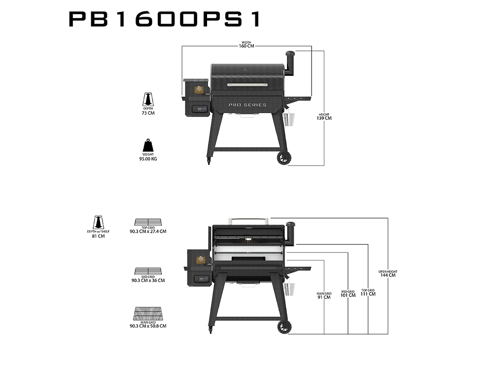 Pit Boss PRO 1600 Navigator Pelletgrill