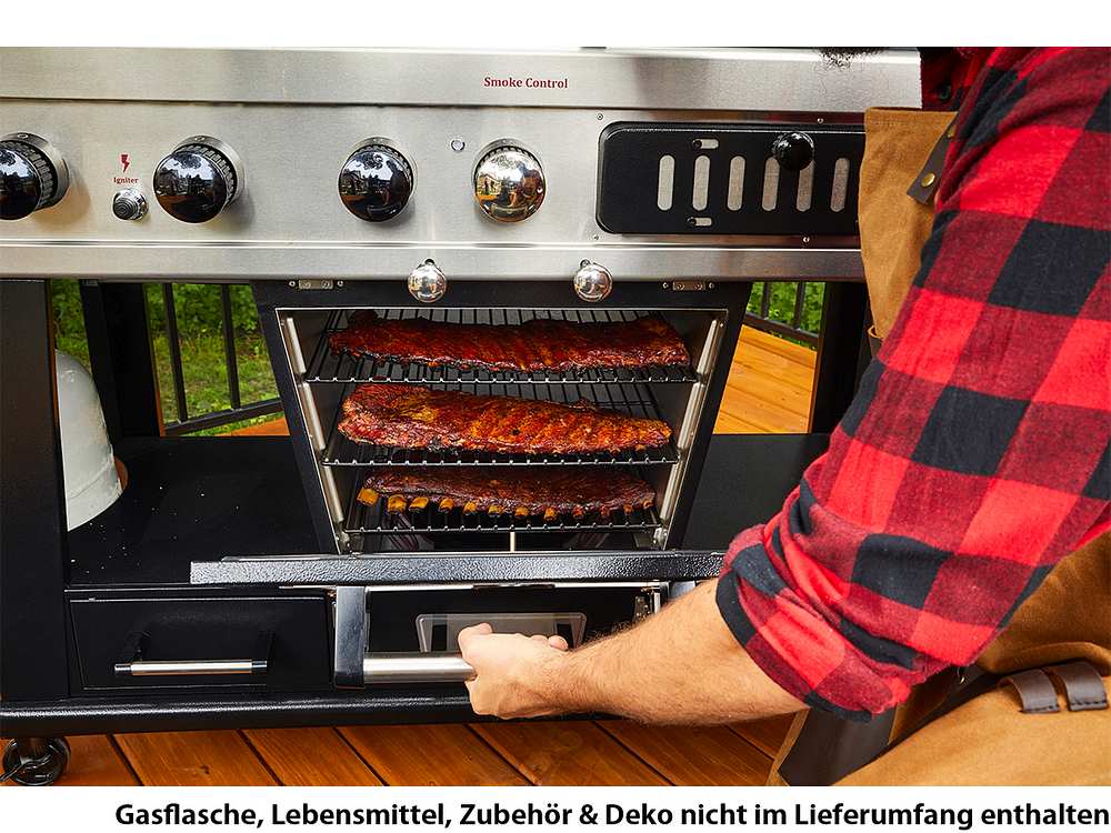 Pit Boss Memphis Ultimate Combo 4-in-1 Gas, Holzkohle & Elektrischer Smoker