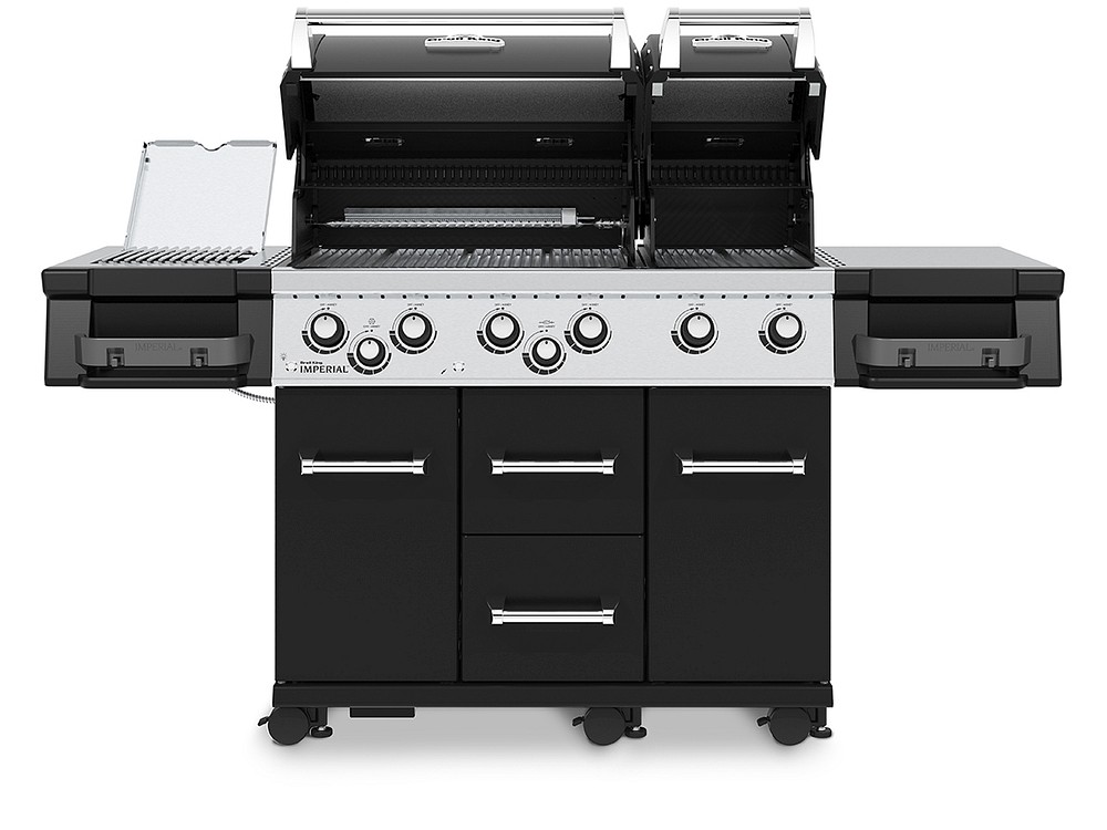 Broil King IMPERIAL™ 690 XL PRO Black IR inkl. Infrarot Seitenbrenner und Drehspieß