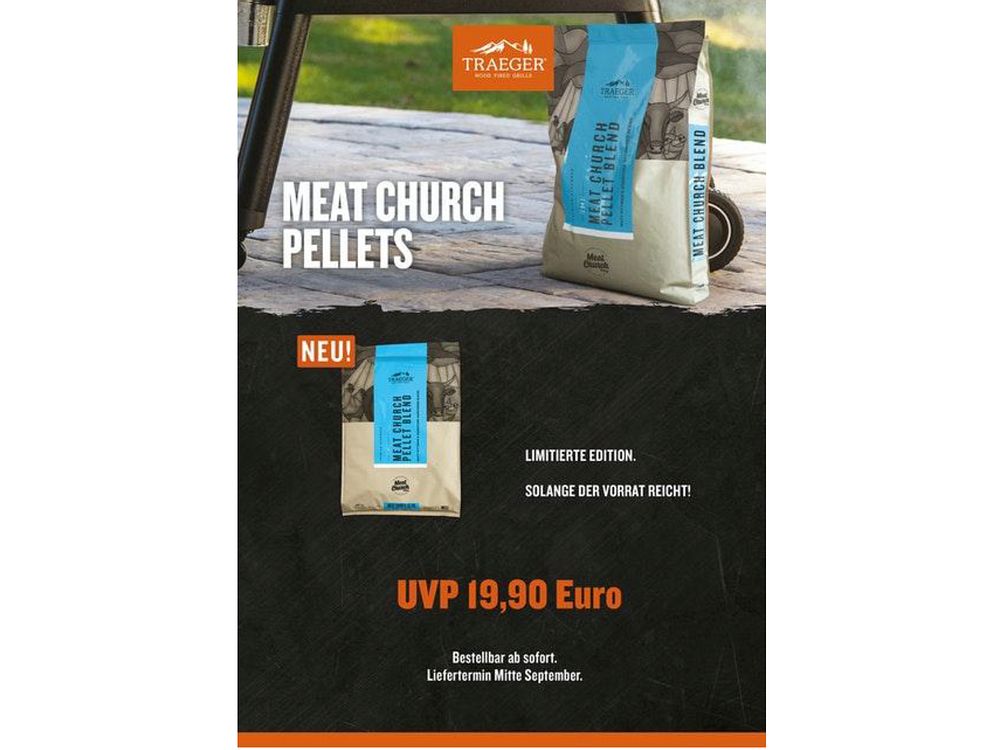 Traeger Hartholz Pellets Meat Church 8 kg