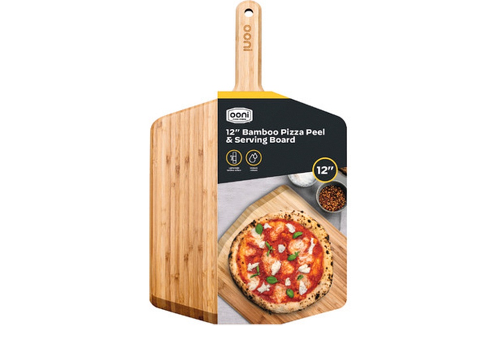 Ooni Pizzaschieber Bambus und Pizzabrett 16" (40 cm)