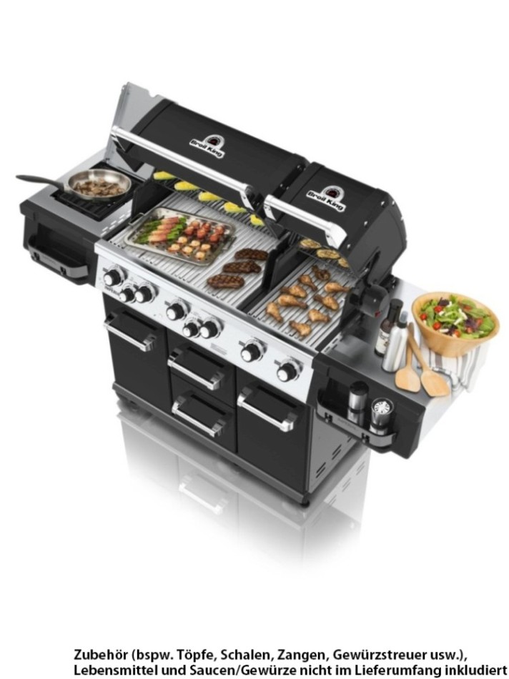 Broil King IMPERIAL™ 690 XL PRO Black IR inkl. Infrarot Seitenbrenner und Drehspieß