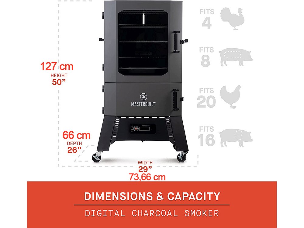 Masterbuilt Digitaler Smoker Holzkohle Räucherofen