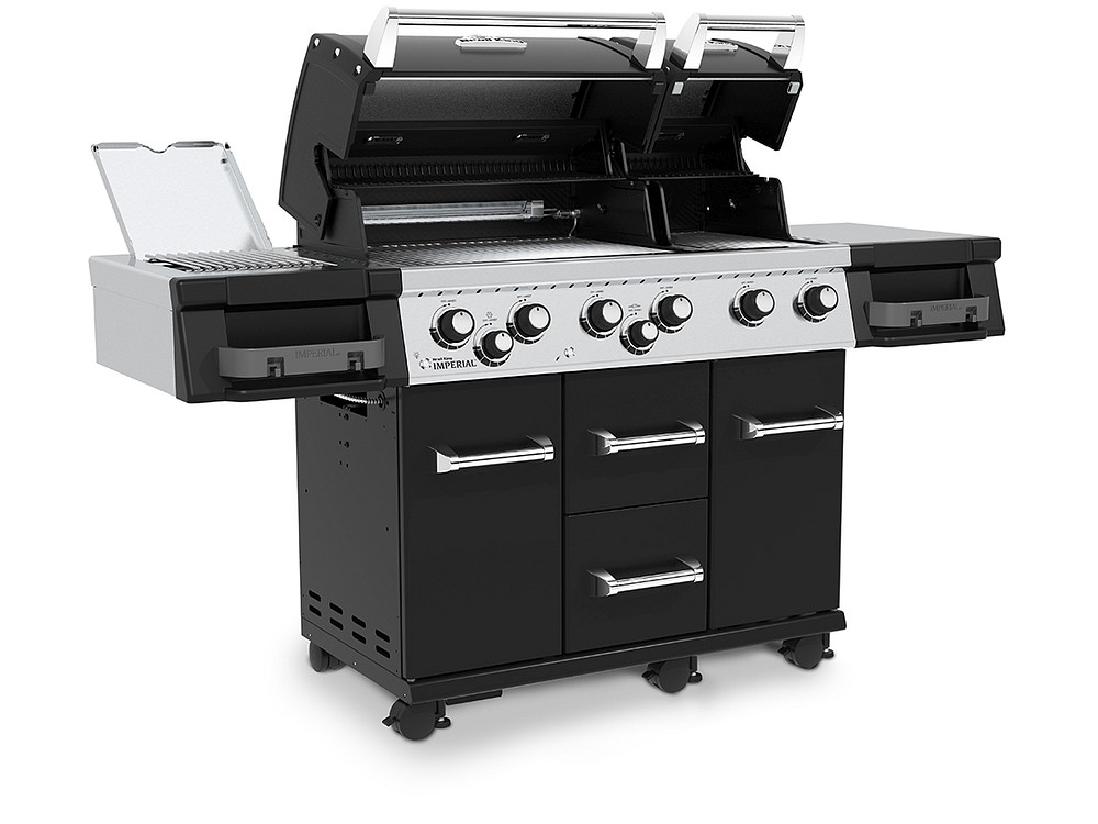 Broil King IMPERIAL™ 690 XL PRO Black IR inkl. Infrarot Seitenbrenner und Drehspieß