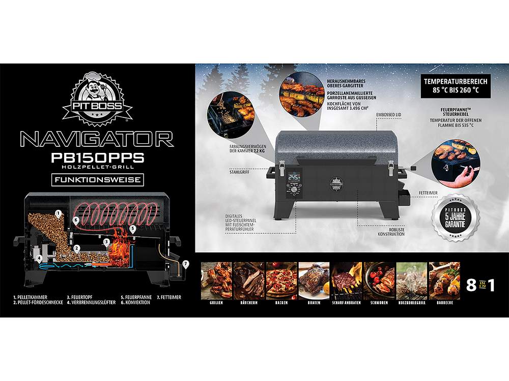 Pit Boss 150 Navigator Pelletgrill