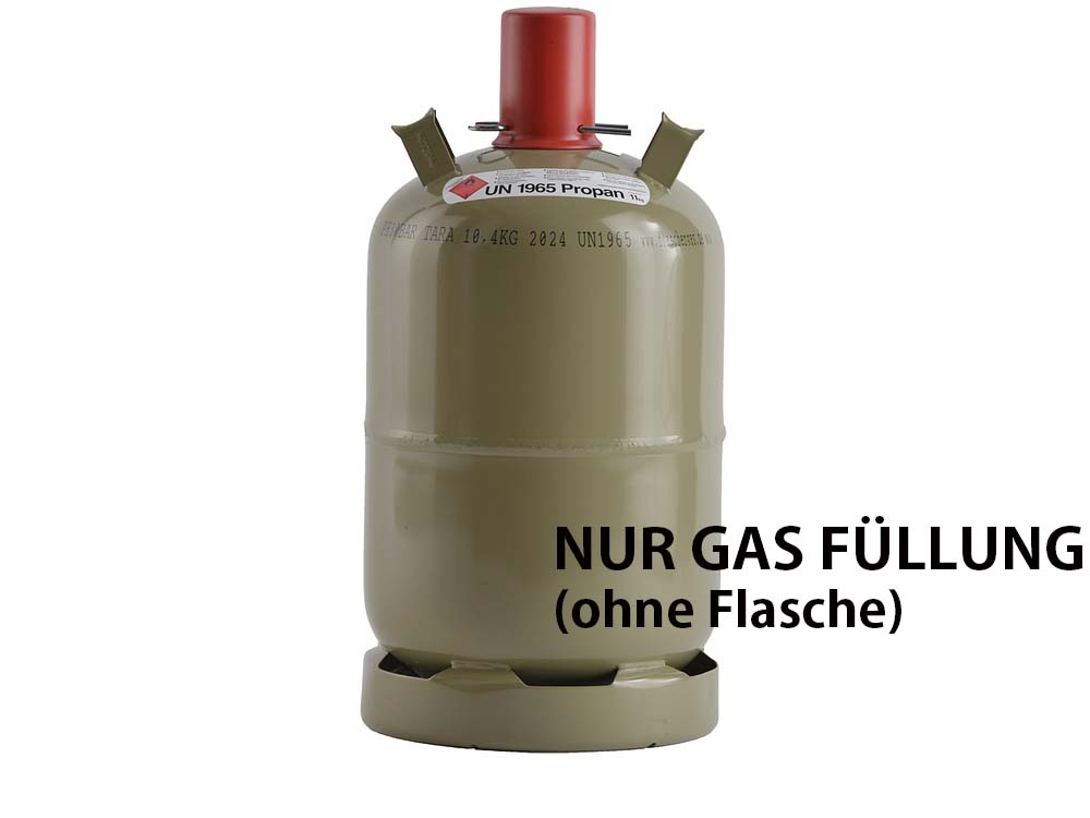 Flüssiggas Propan 11 kg Füllung für Nutzungsflasche (ohne Gasflasche)