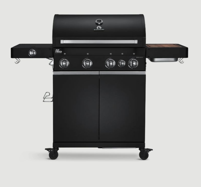 Burnhard Big FRED Deluxe Gasgrill 4-Brenner (Black)