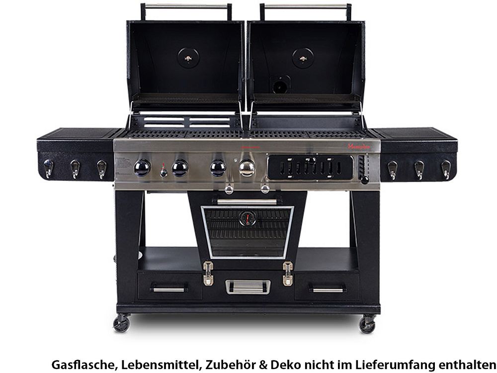 Pit Boss Memphis Ultimate Combo 4-in-1 Gas, Holzkohle & Elektrischer Smoker