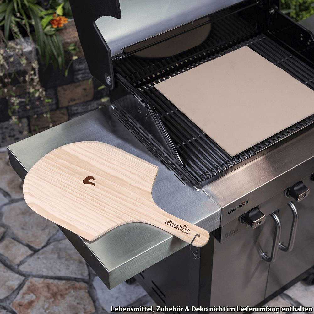 Char-Broil Set mit rechteckigem Pizzastein