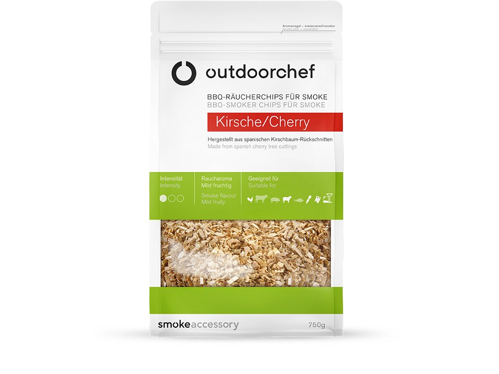 OUTDOORCHEF Räucherchips für Smoke, Kirsche